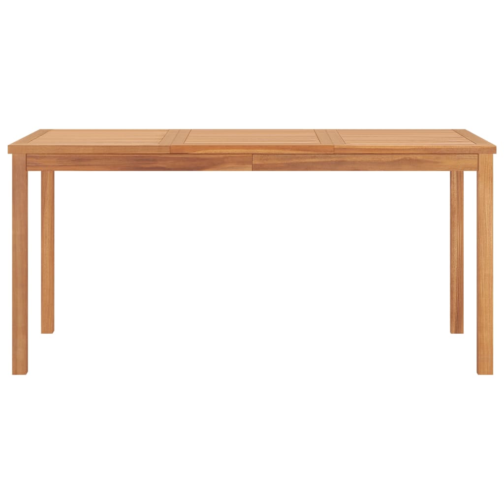5-Teiliges Garten-Ess-Set 160 X 80 Cm Massivholz Teak