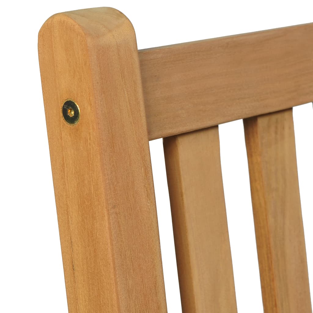 5-Teiliges Garten-Ess-Set 180 X 90 Cm Massivholz Teak