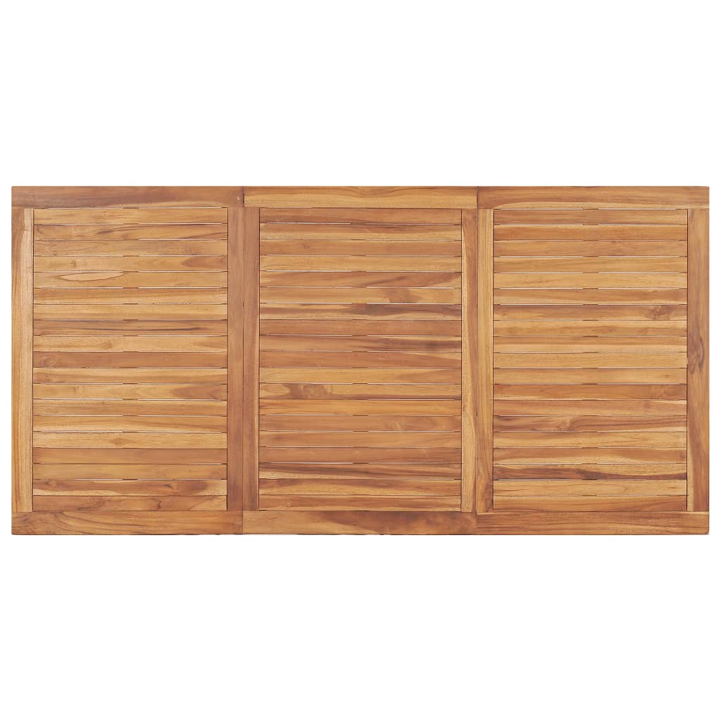 5-Teiliges Garten-Ess-Set 180 X 90 Cm Massivholz Teak
