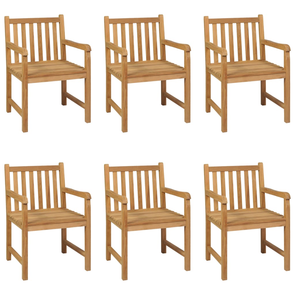 7-Teiliges Garten-Ess-Set 200 X 100 Cm Massivholz Teak