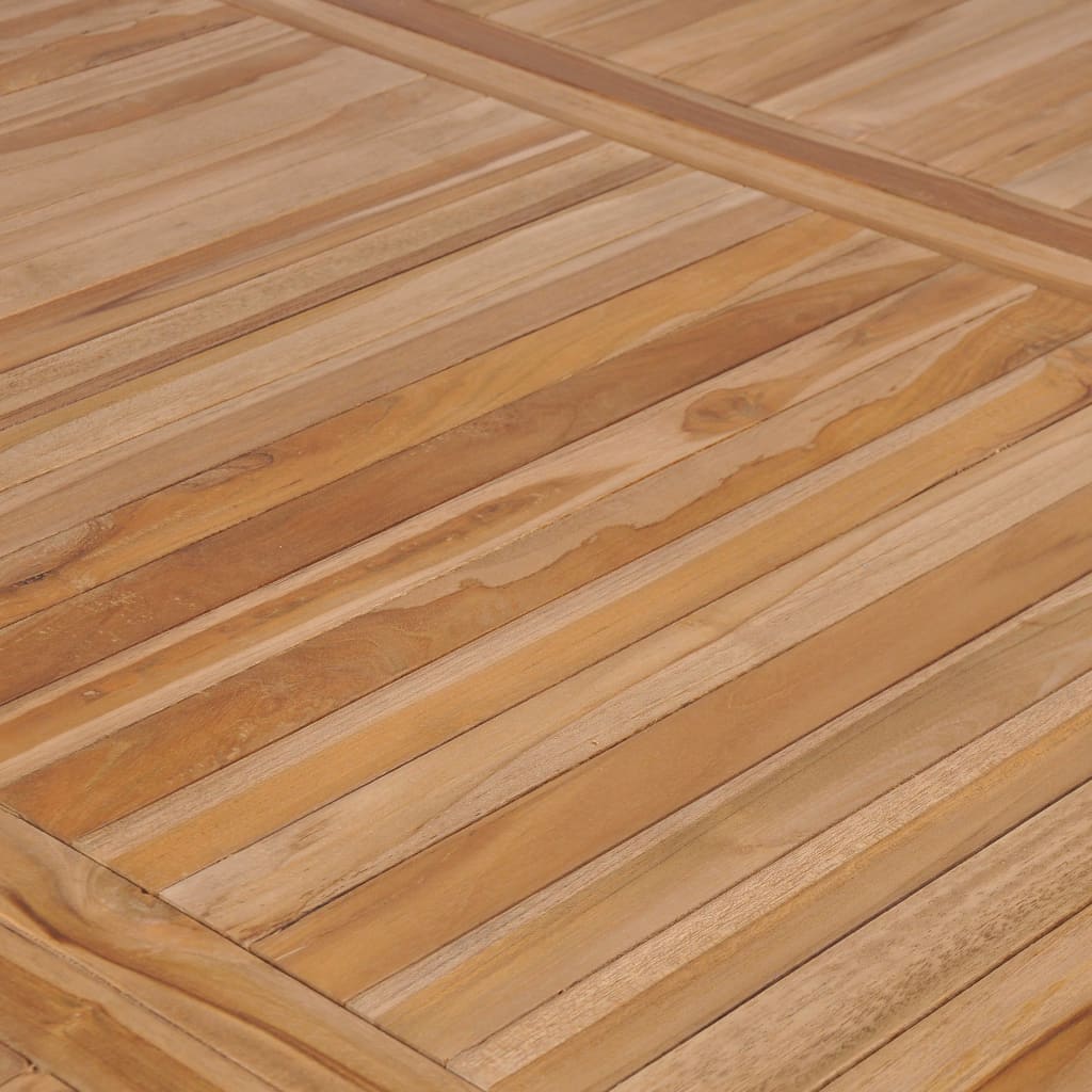 7-Teiliges Garten-Ess-Set 200 X 100 Cm Massivholz Teak