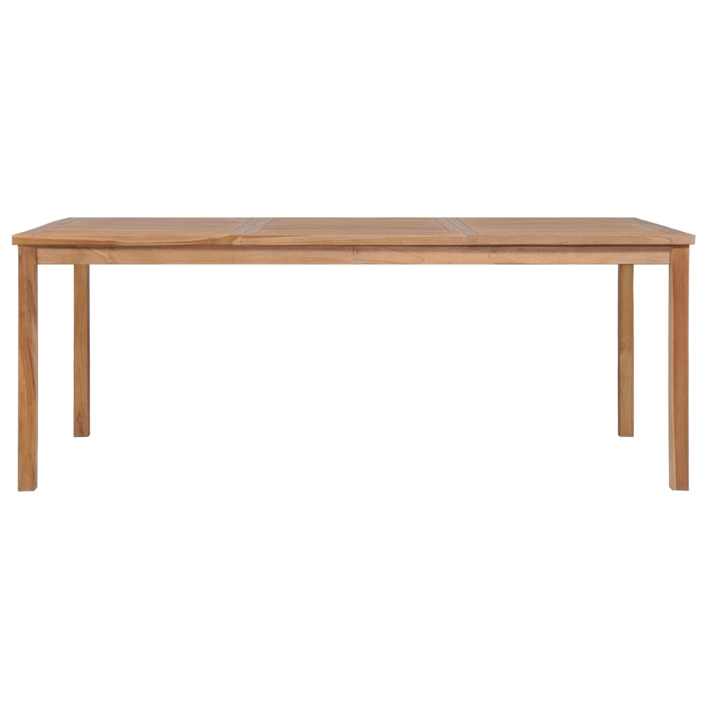 7-Teiliges Garten-Ess-Set 200 X 100 Cm Massivholz Teak