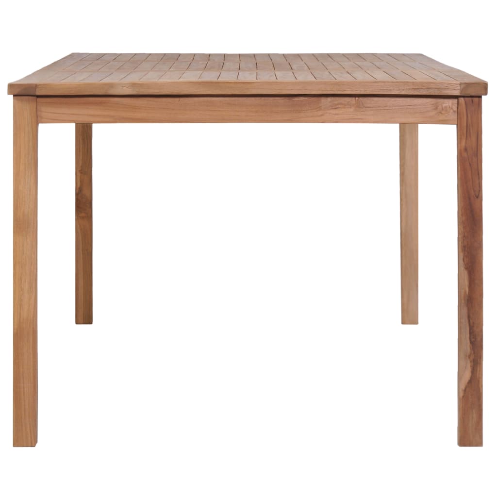 7-Teiliges Garten-Ess-Set 200 X 100 Cm Massivholz Teak