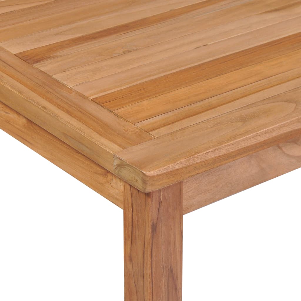 7-Teiliges Garten-Ess-Set 200 X 100 Cm Massivholz Teak