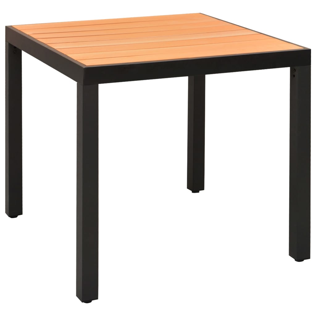 3-Tlg. Garten-Essgruppe Schwarz Und Braun