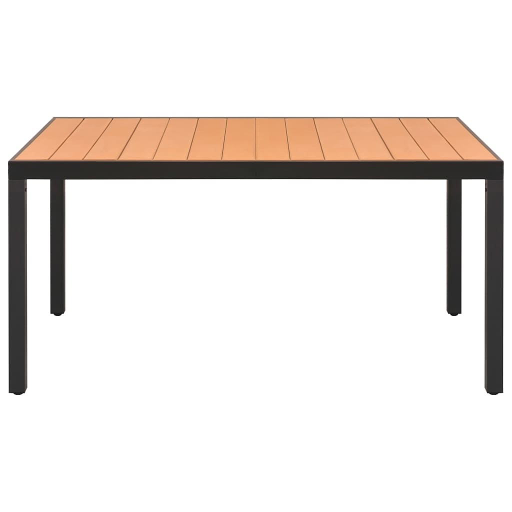 5-Tlg. Garten-Essgruppe Schwarz Und Braun Beige