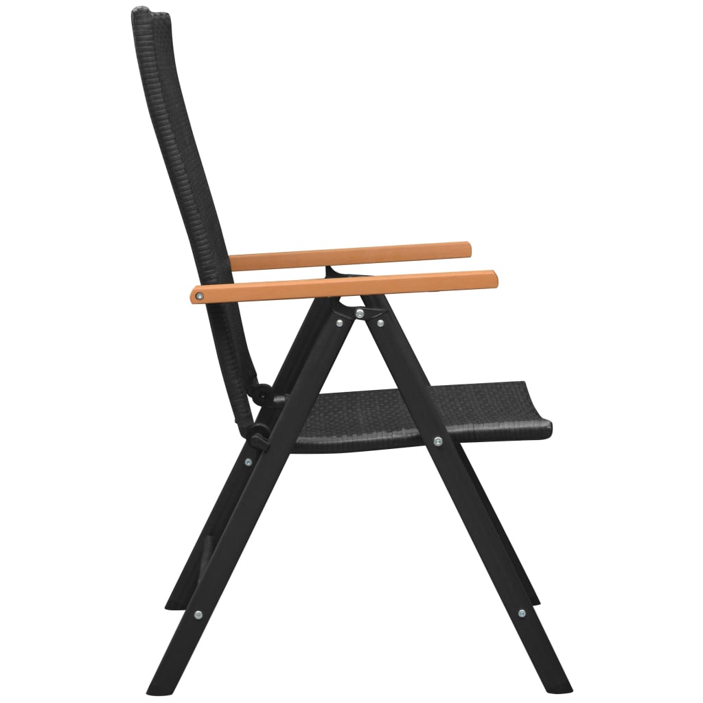 3-Tlg. Garten-Essgruppe Schwarz Und Braun
