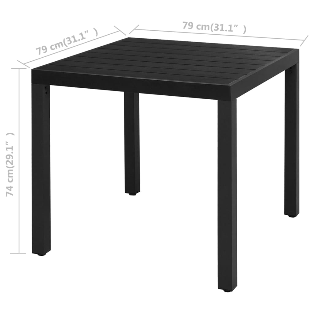 3-Tlg. Garten-Essgruppe Pvc Rattan