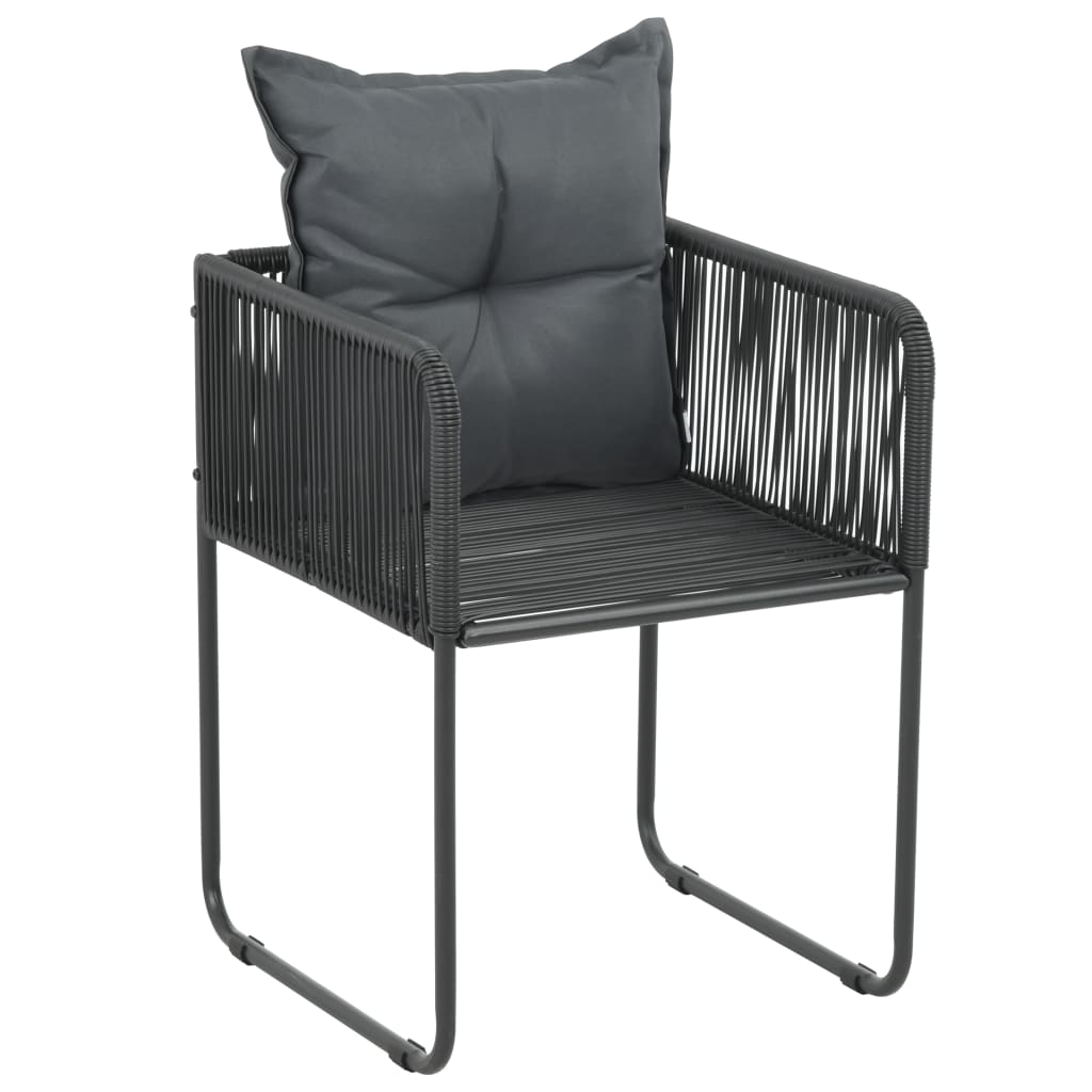 5-Tlg. Garten-Essgruppe Pvc Rattan