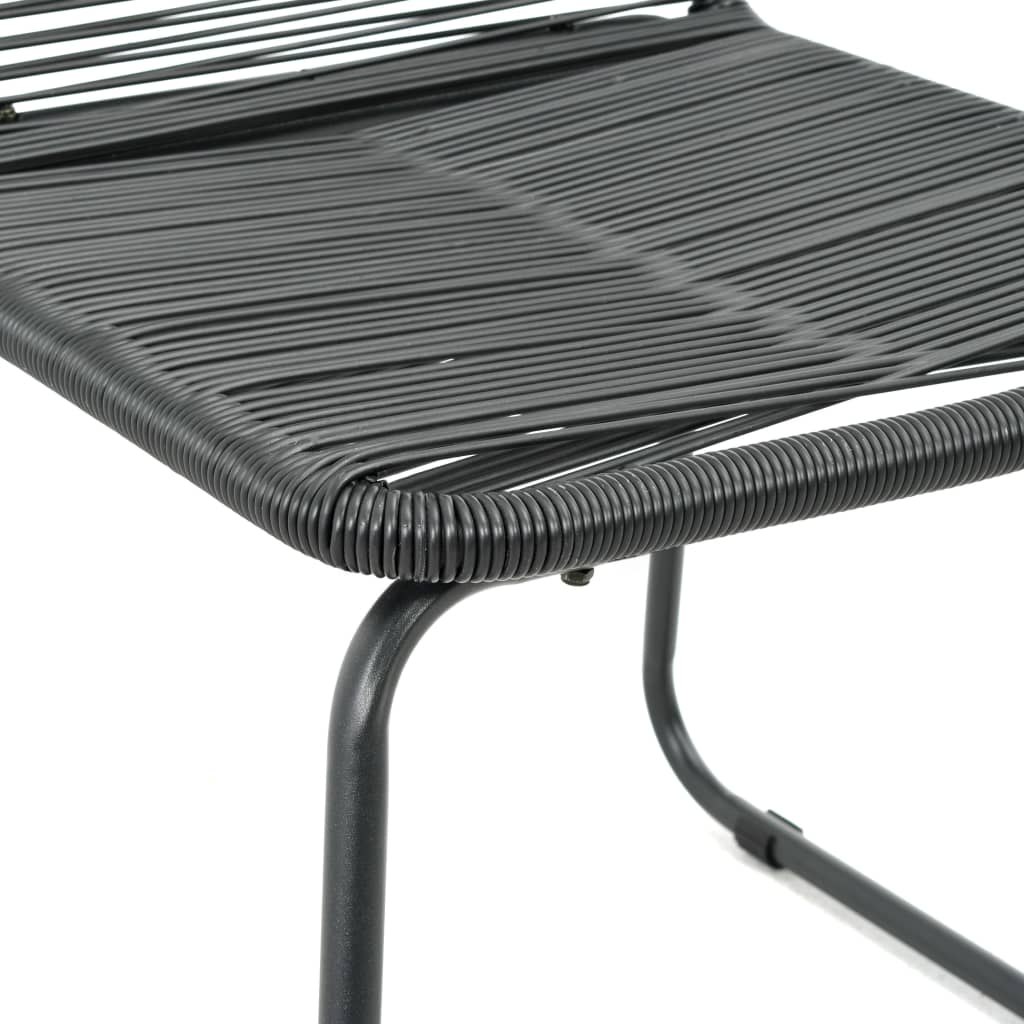 3-Tlg. Garten-Essgruppe Pvc Rattan
