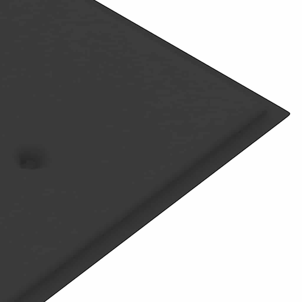 2-Sitzer-Gartenbank Mit Auflage Massivholz Eukalyptus Anthrazit