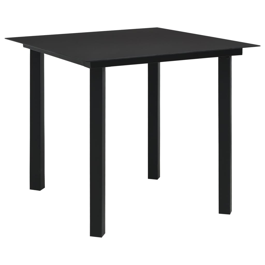5-Tlg. Garten-Essgruppe Poly Rattan Und Glas