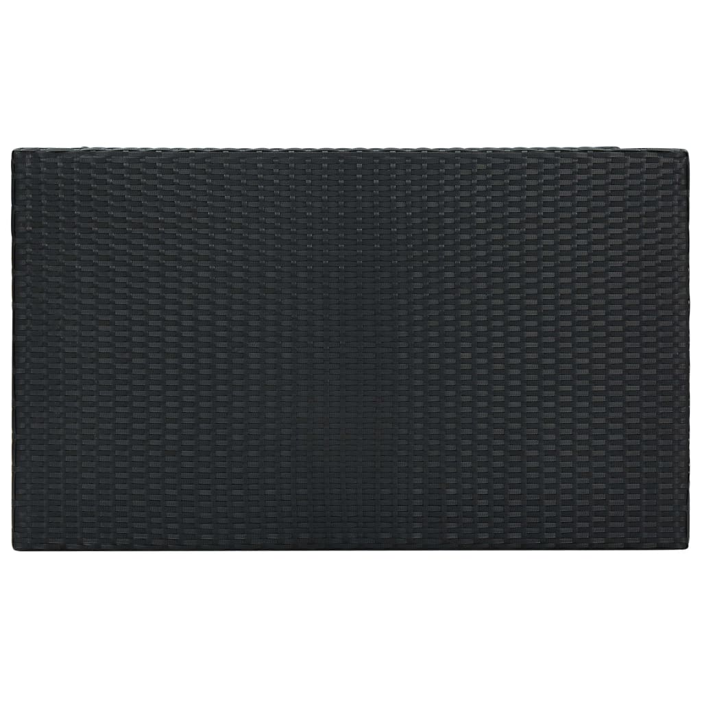 7-Tlg. Gartenbar-Set Mit Kissen Poly Rattan