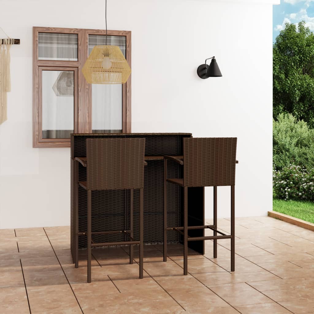 3-Tlg. Gartenbar-Set