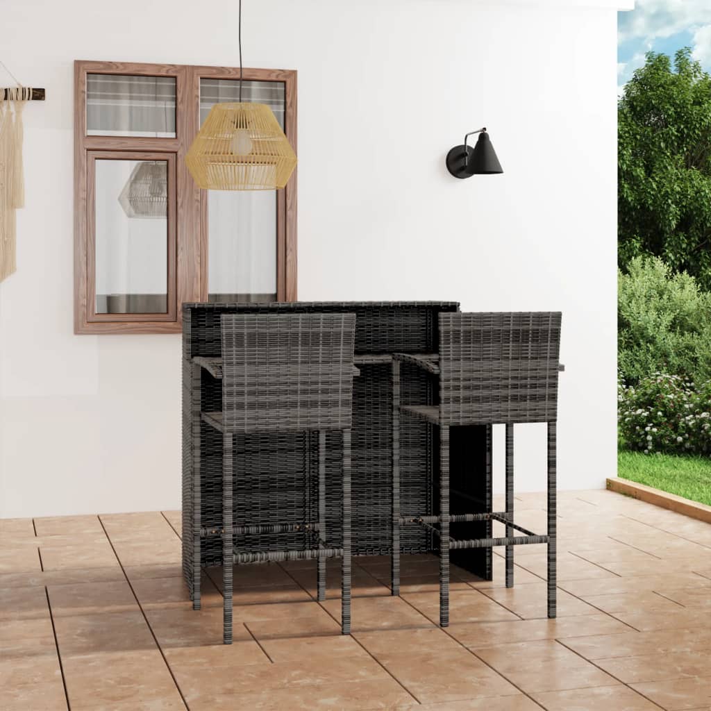 3-Tlg. Gartenbar-Set