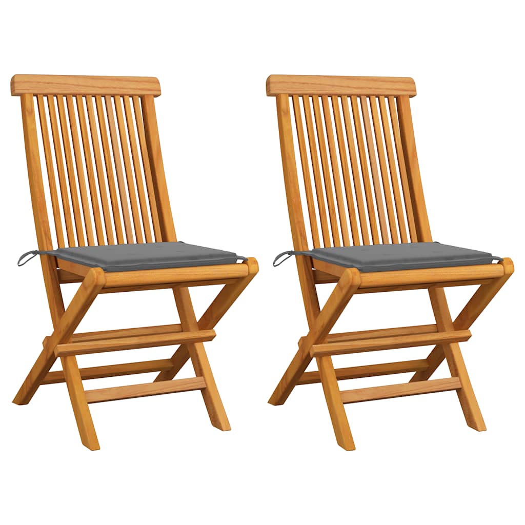 Gartenstühle Mit En Kissen 6 Stk. Massivholz Teak