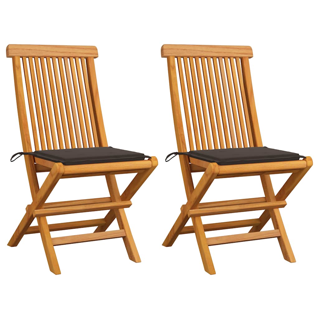 Gartenstühle Mit En Kissen 6 Stk. Massivholz Teak