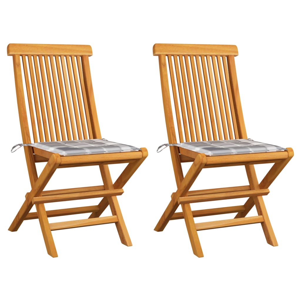Gartenstühle Mit En Kissen 6 Stk. Massivholz Teak