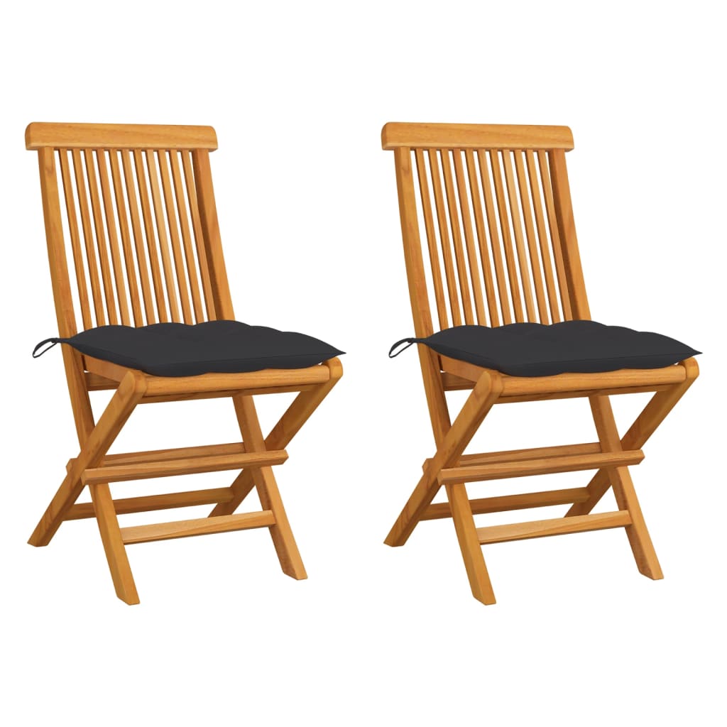 Gartenstühle Mit En Kissen 6 Stk. Massivholz Teak