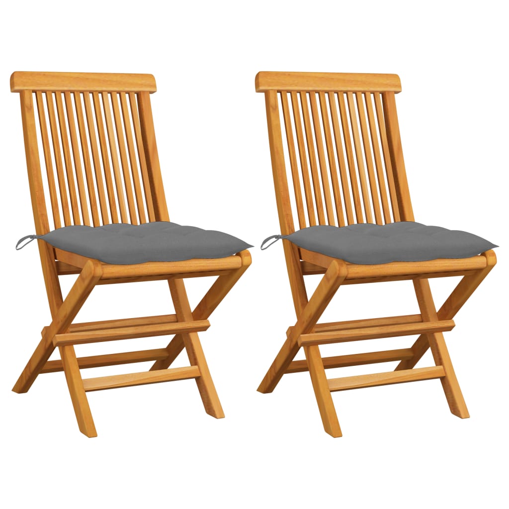 Gartenstühle Mit En Kissen 6 Stk. Massivholz Teak