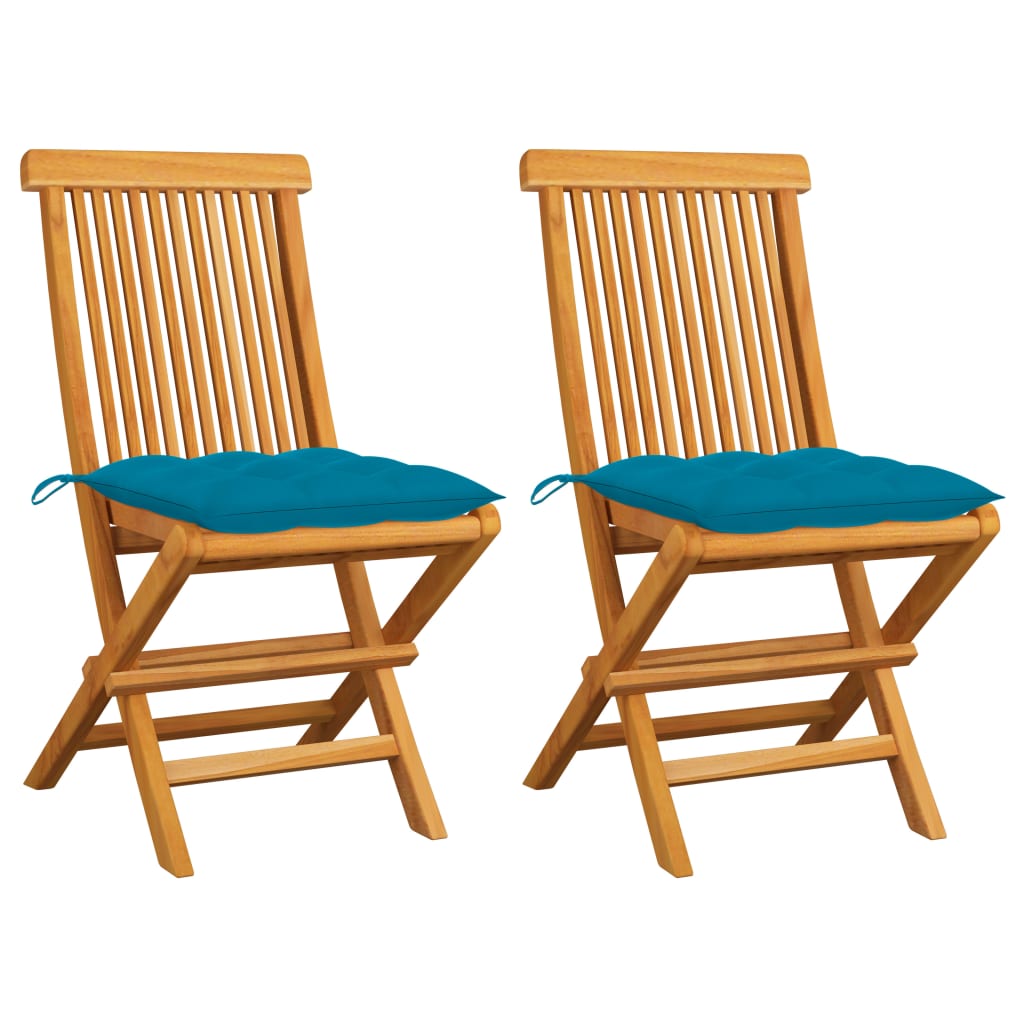 Gartenstühle Mit En Kissen 6 Stk. Massivholz Teak