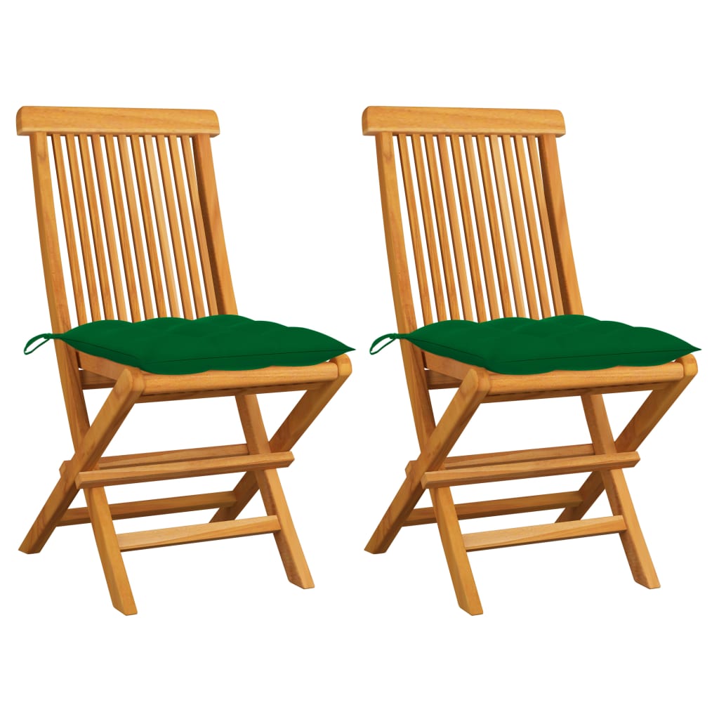 Gartenstühle Mit En Kissen 6 Stk. Massivholz Teak