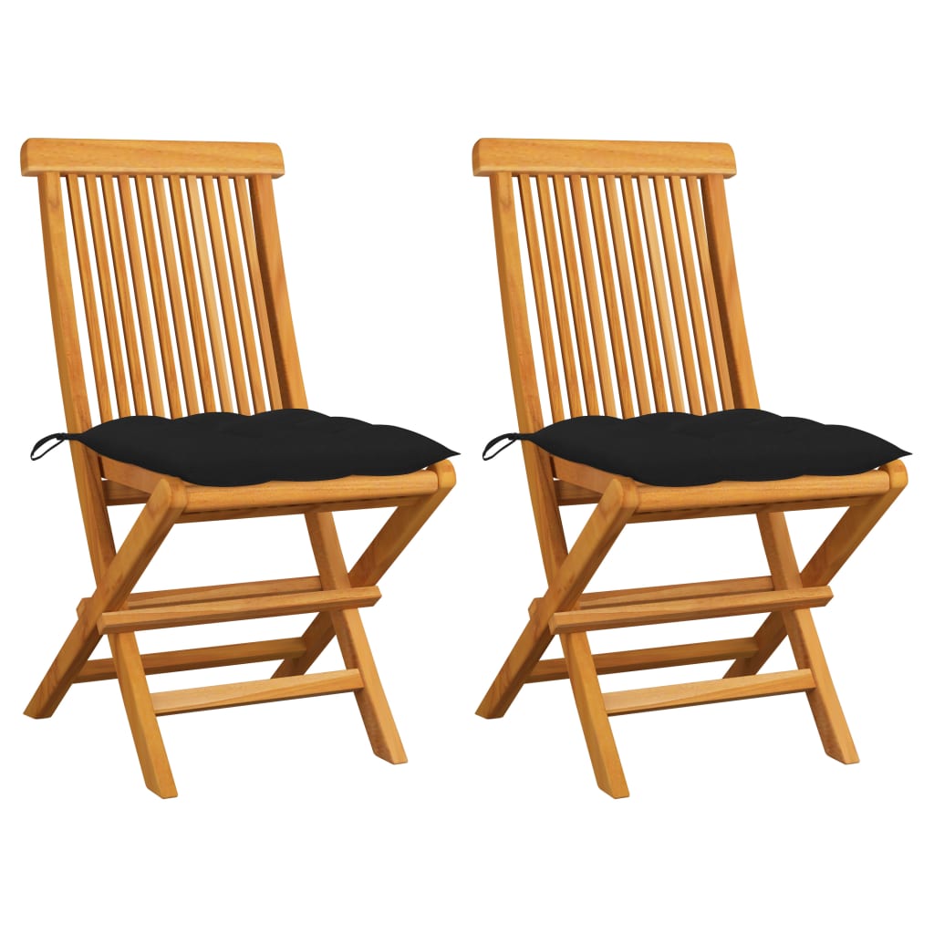 Gartenstühle Mit En Kissen 6 Stk. Massivholz Teak