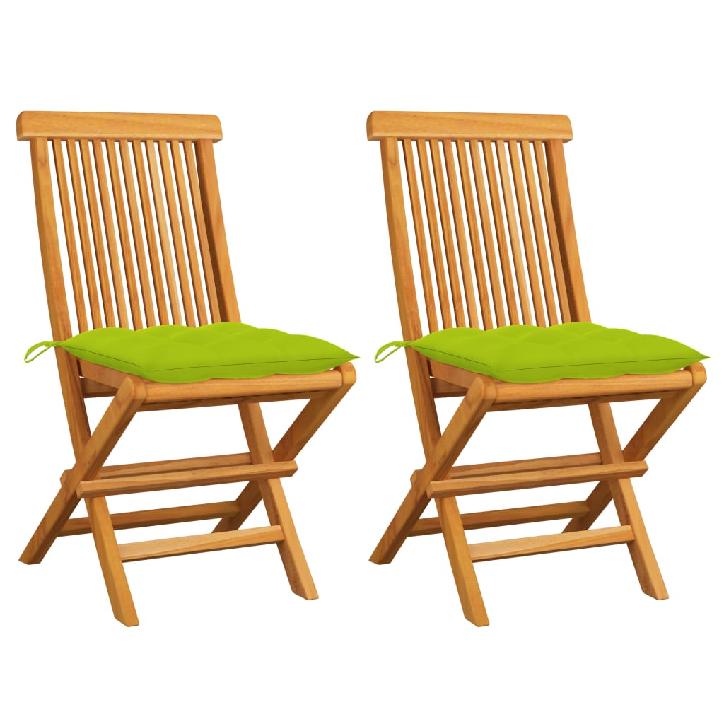 Gartenstühle Mit En Kissen 6 Stk. Massivholz Teak