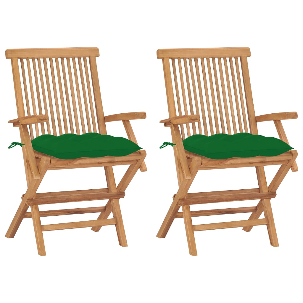 Gartenstühle Mit En Kissen 8 Stk. Massivholz Teak