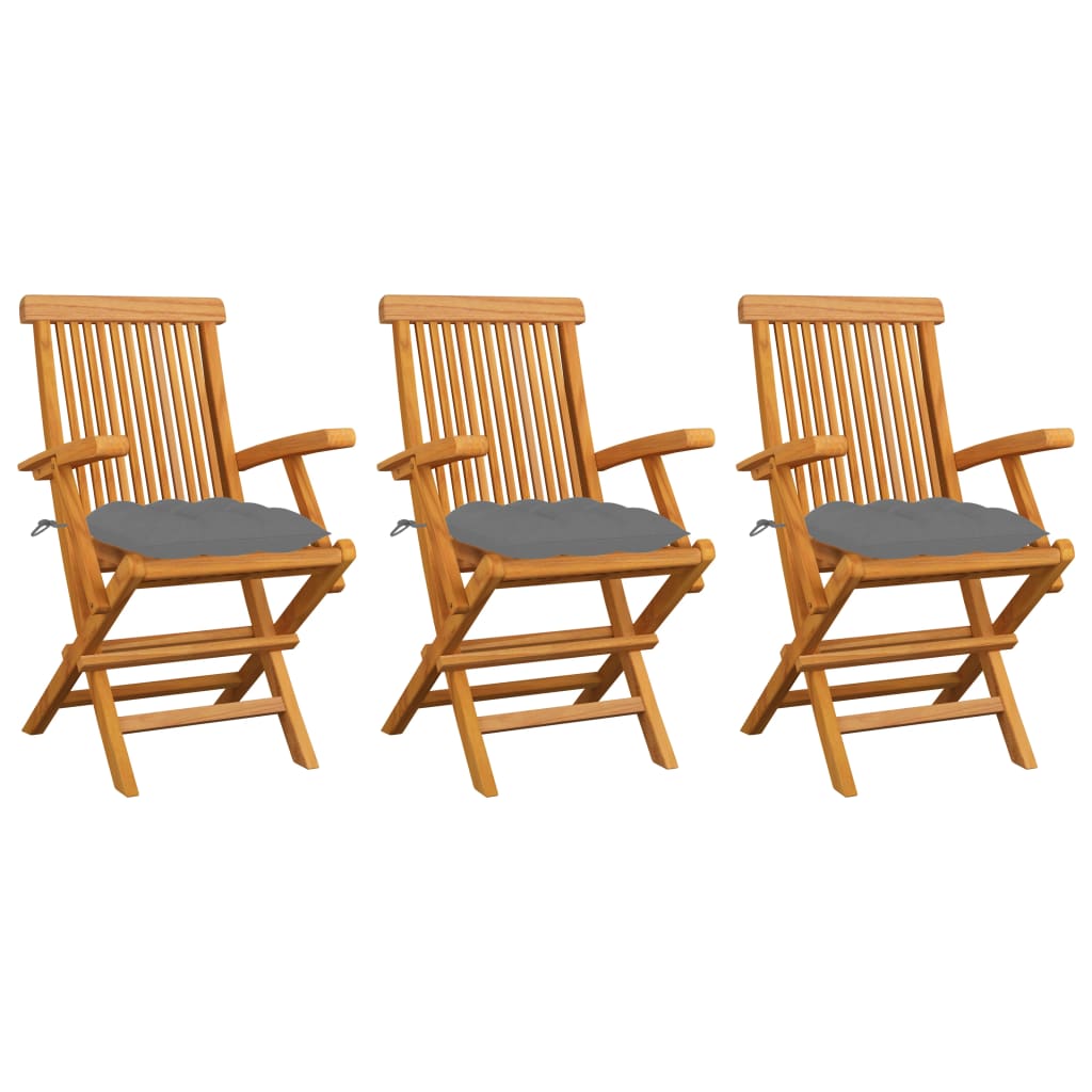 Gartenstühle Mit En Kissen 8 Stk. Massivholz Teak