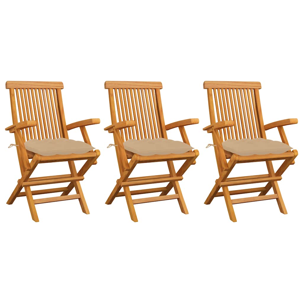 Gartenstühle Mit En Kissen 8 Stk. Massivholz Teak