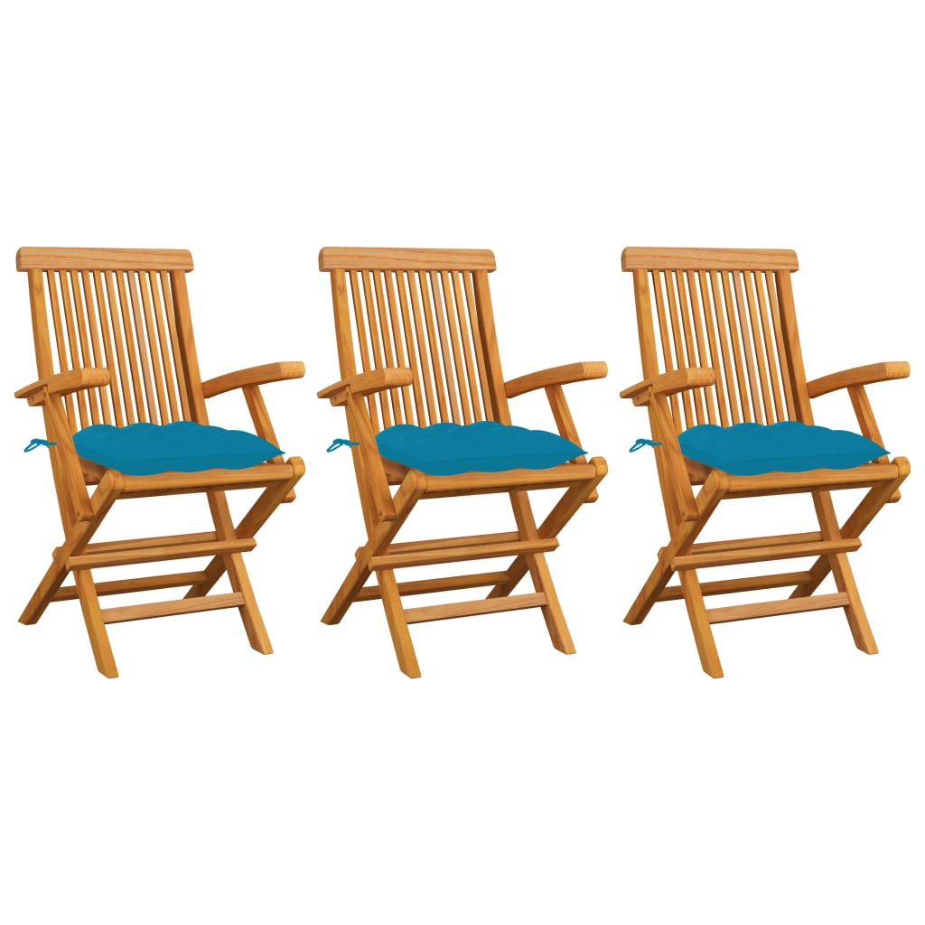 Gartenstühle Mit En Kissen 8 Stk. Massivholz Teak