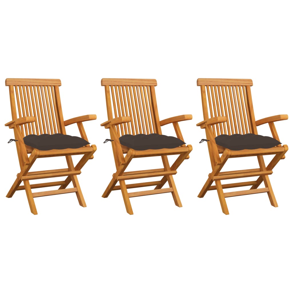 Gartenstühle Mit En Kissen 8 Stk. Massivholz Teak