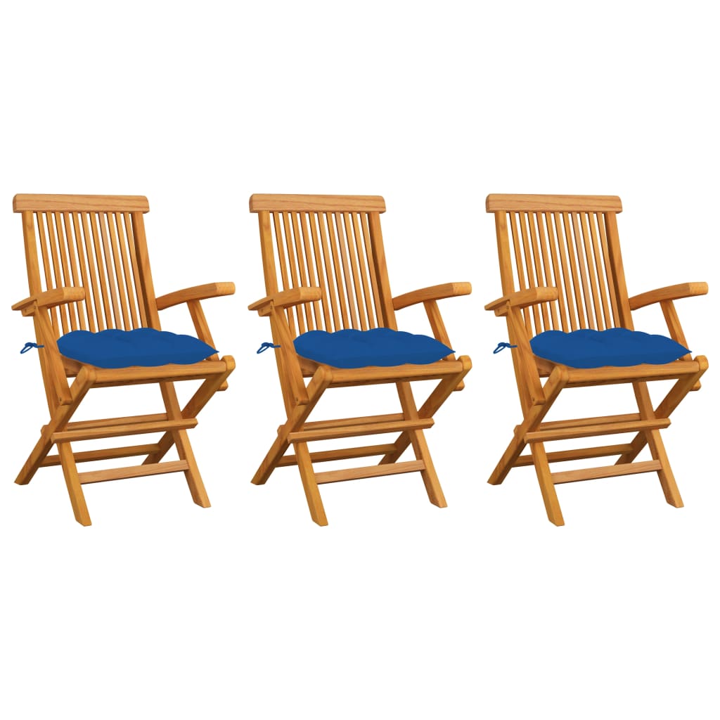 Gartenstühle Mit En Kissen 8 Stk. Massivholz Teak
