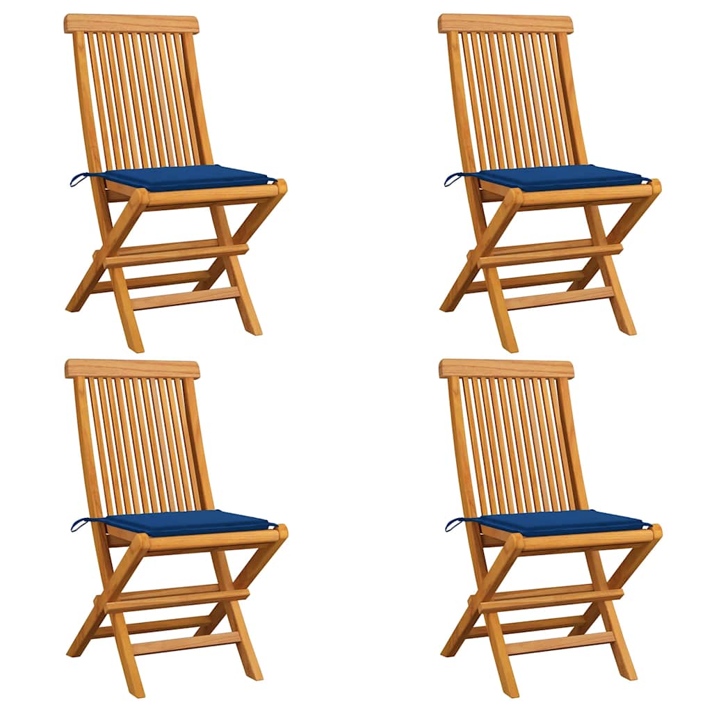 Gartenstühle Mit En Kissen 6 Stk. Massivholz Teak