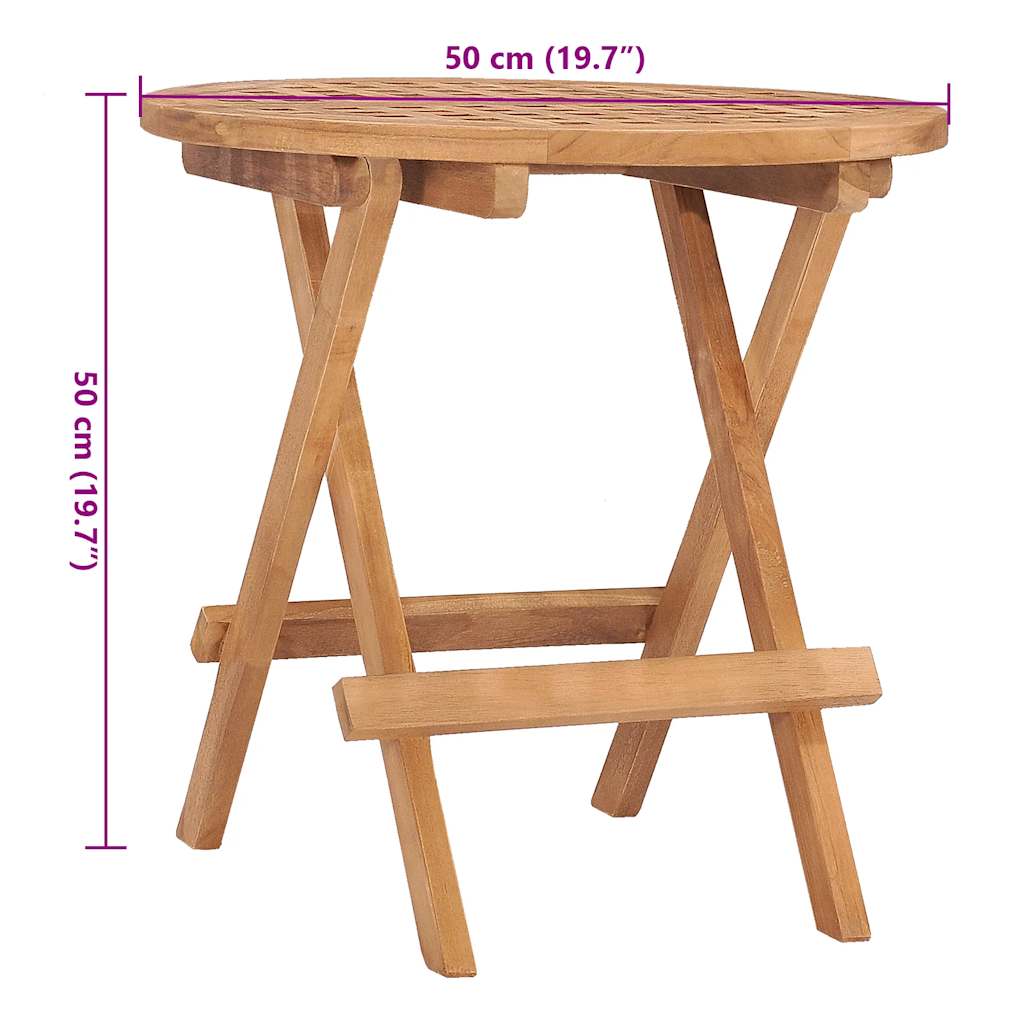 3-Tlg. Garten-Essgruppe Mit Kissen Klappbar Massivholz Teak