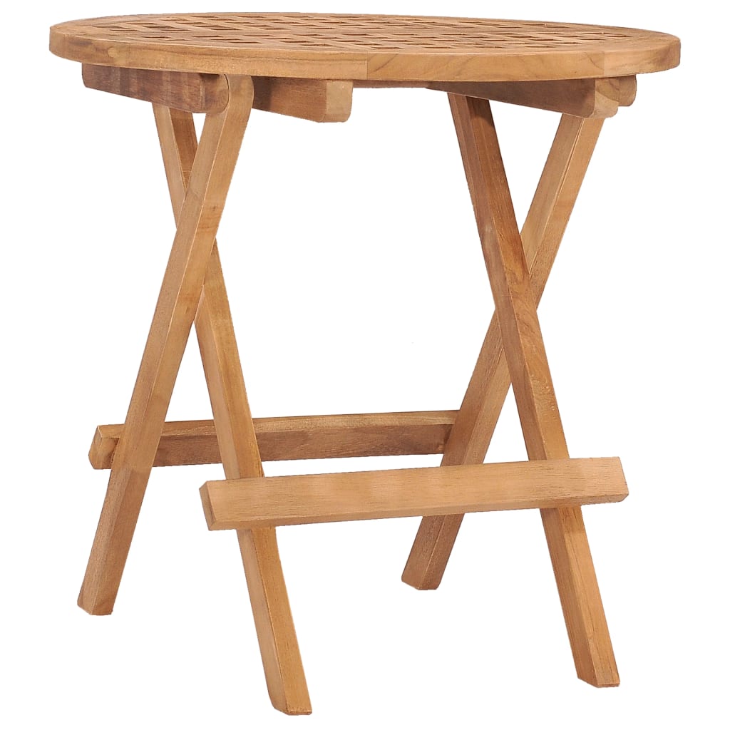 3-Tlg. Garten-Essgruppe Mit Kissen Klappbar Massivholz Teak