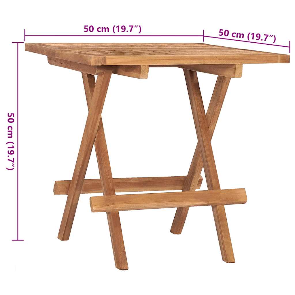 3-Tlg. Garten-Essgruppe Mit Kissen Klappbar Massivholz Teak
