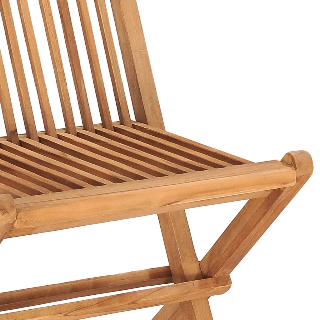 3-Tlg. Garten-Essgruppe Mit Kissen Klappbar Massivholz Teak