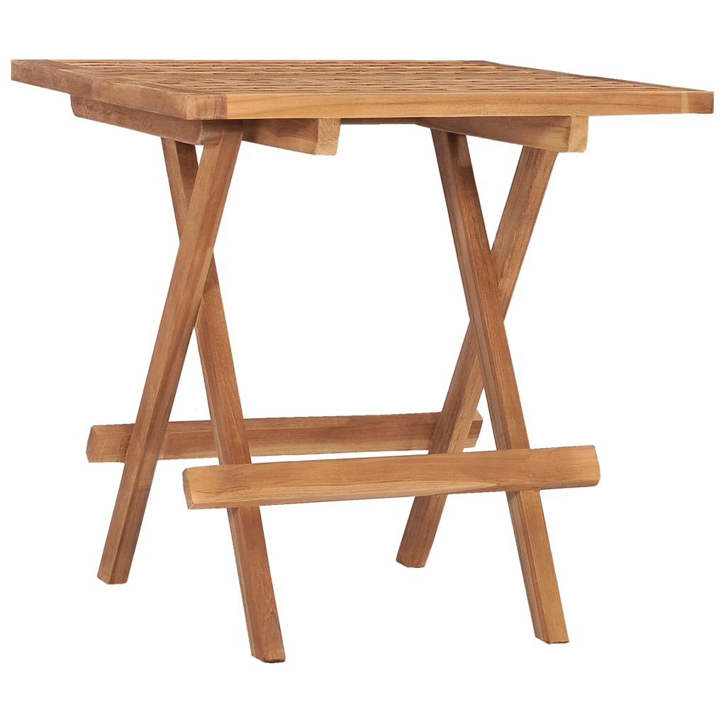 3-Tlg. Garten-Essgruppe Mit Kissen Klappbar Massivholz Teak