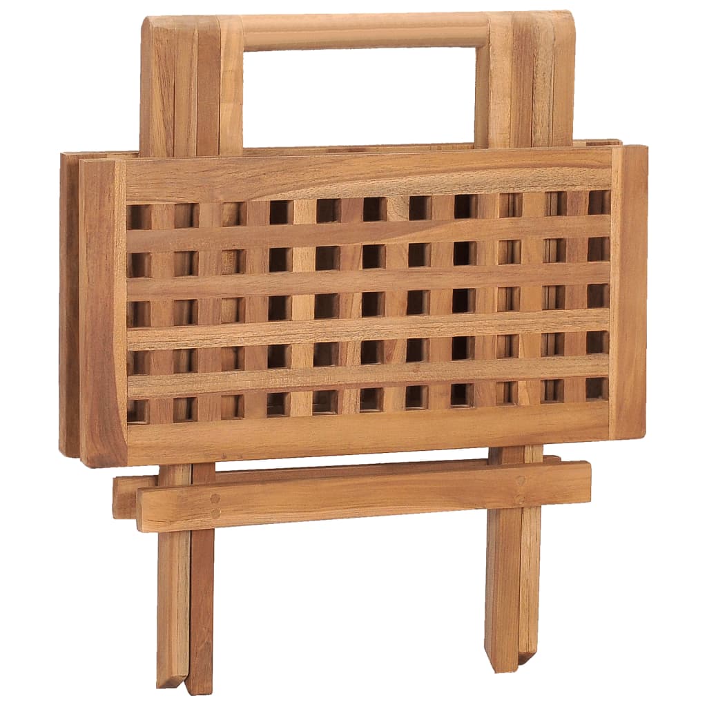3-Tlg. Garten-Essgruppe Mit Kissen Klappbar Massivholz Teak