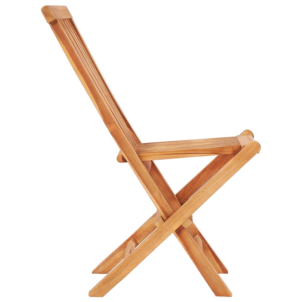 3-Tlg. Bistroset Mit Kissen Massivholz Teak