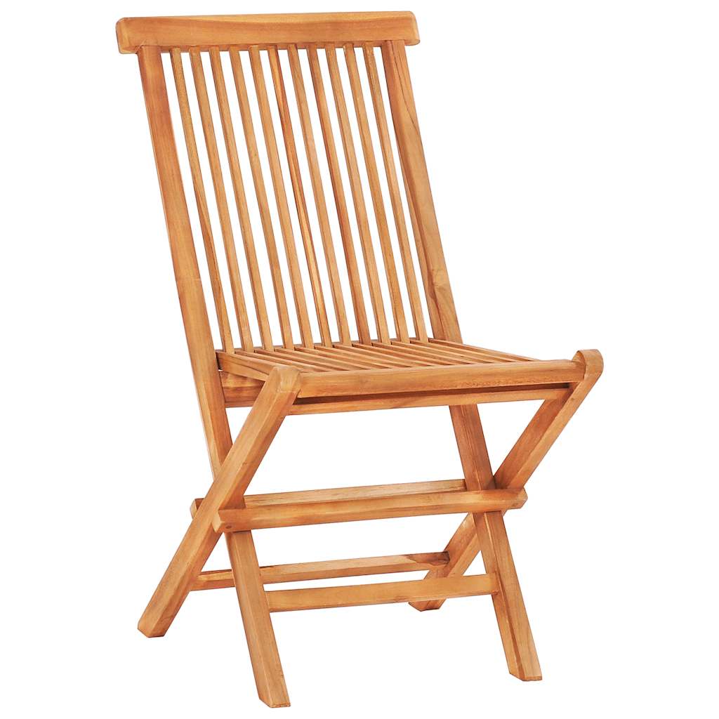 3-Tlg. Bistroset Mit Kissen Massivholz Teak