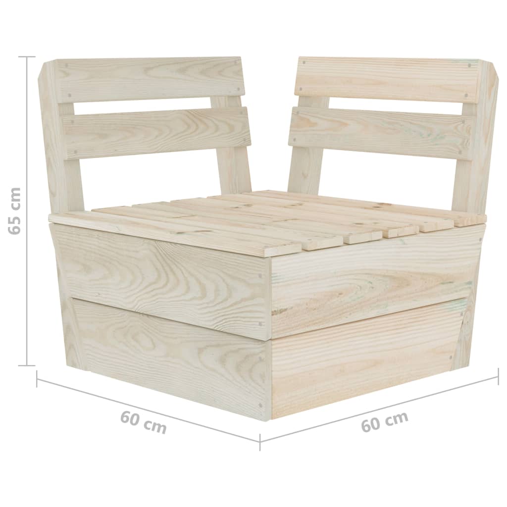 Garten-Palettensofa Impregniertes Fichtenholz