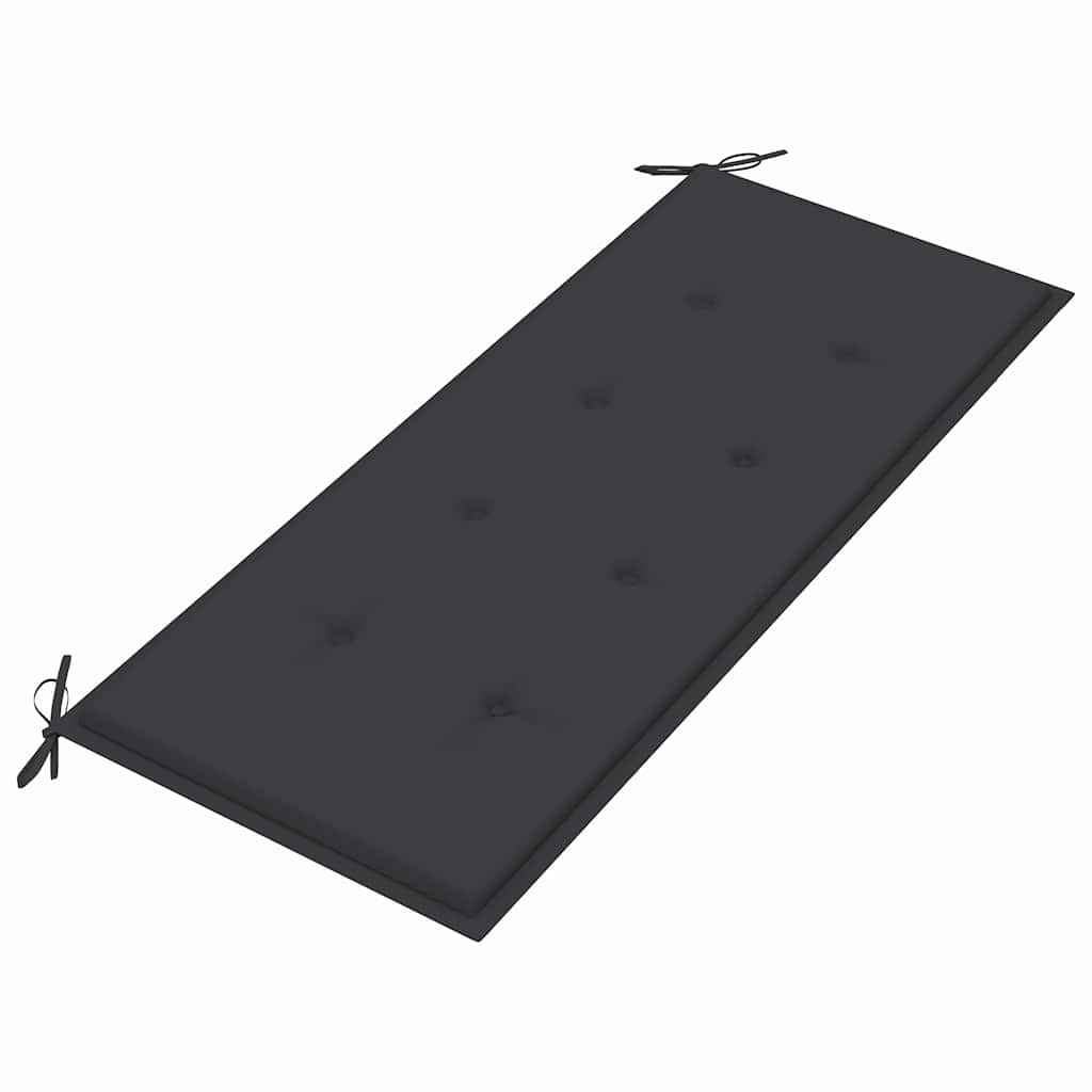 Gartenbank Mit Auflage 120 Cm Massivholz Akazie