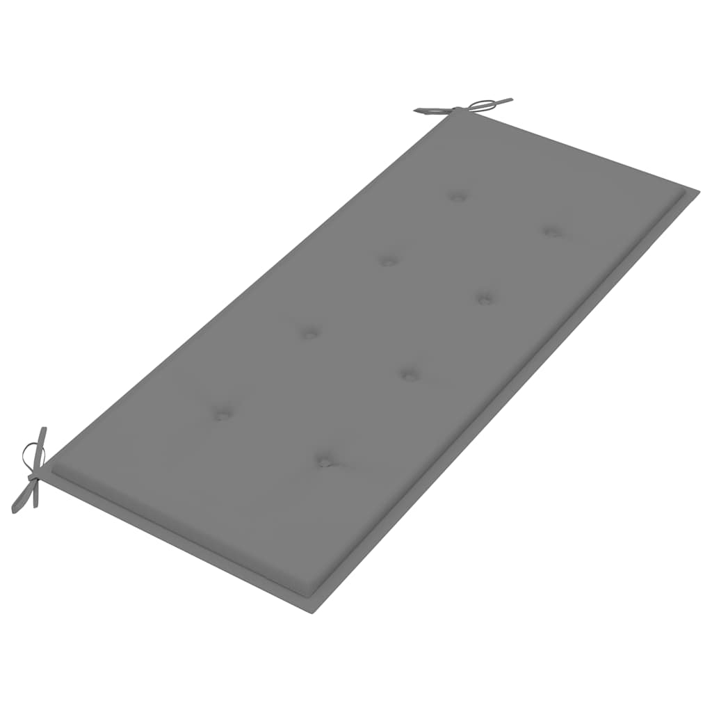 Klappbare Gartenbank Mit Auflage 118 Cm Bambus