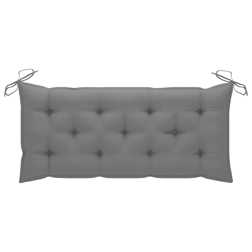 Gartenbank Mit Auflage 120 Cm Bambus