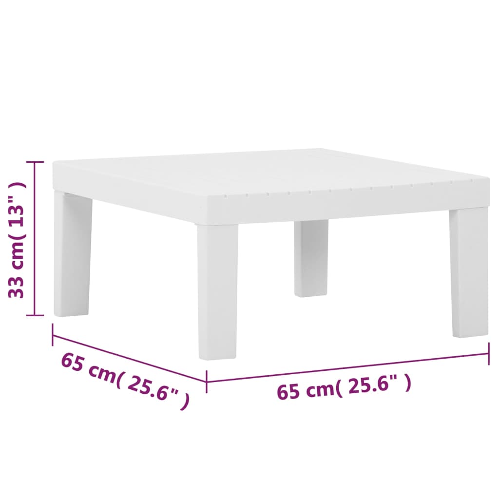 4-Tlg. Garten-Lounge-Set Mit Auflagen Kunststoff