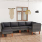 -Gartensofa Mit Kissen Poly Rattan Grau