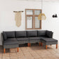 -Gartensofa Mit Kissen Poly Rattan Grau